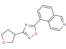 5-[3-(tetrahydrofuran-3-yl)-1,2,4-oxadiazol-5-yl]isoquinoline