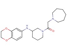 1-(1-azepanylacetyl)-N-(2,3-dihydro-1,4-benzodioxin-6-yl)-3-piperidinamine