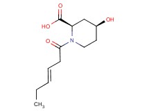 (2R*,4S*)-1-[(3E)-hex-3-enoyl]-4-hydroxypiperidine-2-carboxylic acid