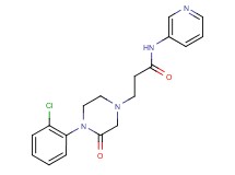 3-[4-(2-chlorophenyl)-3-oxo-1-piperazinyl]-N-3-pyridinylpropanamide