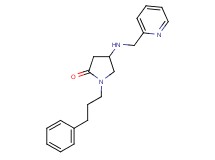 1-(3-phenylpropyl)-4-[(2-pyridinylmethyl)amino]-2-pyrrolidinone