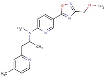 5-[3-(methoxymethyl)-1,2,4-oxadiazol-5-yl]-N-methyl-N-[1-methyl-2-(4-methyl-2-pyridinyl)ethyl]-2-pyridinamine