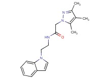 N-[2-(1H-indol-1-yl)ethyl]-2-(3,4,5-trimethyl-1H-pyrazol-1-yl)acetamide