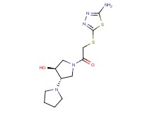 (3'S*,4'S*)-1'-{[(5-amino-1,3,4-thiadiazol-2-yl)thio]acetyl}-1,3'-bipyrrolidin-4'-ol