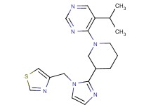 5-isopropyl-4-{3-[1-(1,3-thiazol-4-ylmethyl)-1H-imidazol-2-yl]piperidin-1-yl}pyrimidine