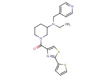 N-ethyl-N-(4-pyridinylmethyl)-1-{[2-(2-thienyl)-1,3-thiazol-4-yl]carbonyl}-3-piperidinamine