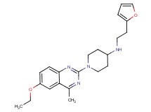 1-(6-ethoxy-4-methyl-2-quinazolinyl)-N-[2-(2-furyl)ethyl]-4-piperidinamine