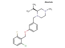 (2S)-1-{3-[(2-chloro-6-fluorobenzyl)oxy]benzyl}-2-isopropyl-4-methylpiperazine