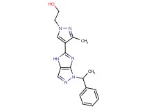 2-{3-methyl-4-[1-(1-phenylethyl)-1,4-dihydroimidazo[4,5-c]pyrazol-5-yl]-1H-pyrazol-1-yl}ethanol