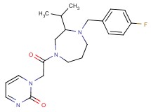 1-{2-[4-(4-fluorobenzyl)-3-isopropyl-1,4-diazepan-1-yl]-2-oxoethyl}pyrimidin-2(1H)-one