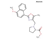 methyl 1-{[2-(4-methoxy-1-naphthyl)-5-methyl-1,3-oxazol-4-yl]methyl}-L-prolinate