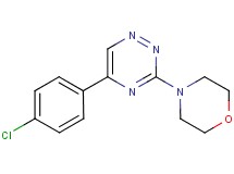 5-(4-chlorophenyl)-3-(4-morpholinyl)-1,2,4-triazine