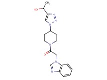 1-{1-[1-(1H-benzimidazol-1-ylacetyl)-4-piperidinyl]-1H-1,2,3-triazol-4-yl}ethanol