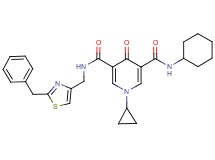 N-[(2-benzyl-1,3-thiazol-4-yl)methyl]-N'-cyclohexyl-1-cyclopropyl-4-oxo-1,4-dihydro-3,5-pyridinedicarboxamide