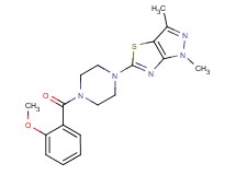 5-[4-(2-methoxybenzoyl)piperazin-1-yl]-1,3-dimethyl-1H-pyrazolo[3,4-d][1,3]thiazole