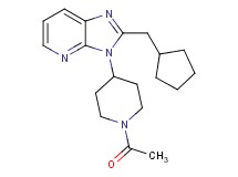3-(1-acetyl-4-piperidinyl)-2-(cyclopentylmethyl)-3H-imidazo[4,5-b]pyridine