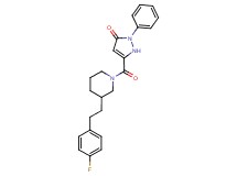 5-({3-[2-(4-fluorophenyl)ethyl]-1-piperidinyl}carbonyl)-2-phenyl-1,2-dihydro-3H-pyrazol-3-one