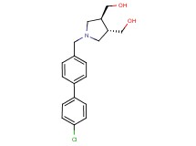 {(3S*,4S*)-1-[(4'-chlorobiphenyl-4-yl)methyl]pyrrolidine-3,4-diyl}dimethanol