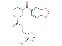 1,3-benzodioxol-5-yl{1-[3-(4-methyl-1,3-thiazol-5-yl)propanoyl]-3-piperidinyl}methanone