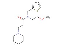 N-(2-methoxyethyl)-3-piperidin-1-yl-N-(2-thienylmethyl)propanamide