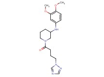 N-(3,4-dimethoxyphenyl)-1-[4-(1H-1,2,4-triazol-1-yl)butanoyl]-3-piperidinamine