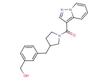 (3-{[1-(pyrazolo[1,5-a]pyridin-3-ylcarbonyl)pyrrolidin-3-yl]methyl}phenyl)methanol