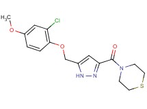 4-({5-[(2-chloro-4-methoxyphenoxy)methyl]-1H-pyrazol-3-yl}carbonyl)thiomorpholine