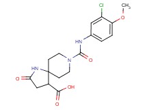 8-{[(3-chloro-4-methoxyphenyl)amino]carbonyl}-2-oxo-1,8-diazaspiro[4.5]decane-4-carboxylic acid