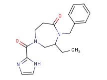 4-benzyl-3-ethyl-1-(1H-imidazol-2-ylcarbonyl)-1,4-diazepan-5-one