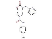 (3aS*,6aR*)-N-(4-methylphenyl)-2-oxo-3-(2-pyridinylmethyl)hexahydro-5H-pyrrolo[3,4-d][1,3]oxazole-5-carboxamide