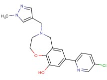 7-(5-chloropyridin-2-yl)-4-[(1-methyl-1H-pyrazol-4-yl)methyl]-2,3,4,5-tetrahydro-1,4-benzoxazepin-9-ol