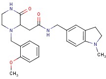 2-[1-(2-methoxybenzyl)-3-oxo-2-piperazinyl]-N-[(1-methyl-2,3-dihydro-1H-indol-5-yl)methyl]acetamide