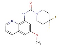 4,4-difluoro-N-(6-methoxyquinolin-8-yl)piperidine-1-carboxamide