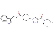 N,N-diethyl-1-{1-[3-(1H-indol-3-yl)propanoyl]-4-piperidinyl}-1H-1,2,3-triazole-4-carboxamide
