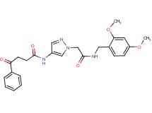 N-(1-{2-[(2,4-dimethoxybenzyl)amino]-2-oxoethyl}-1H-pyrazol-4-yl)-4-oxo-4-phenylbutanamide