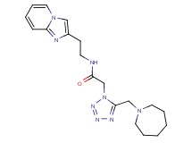 2-[5-(1-azepanylmethyl)-1H-tetrazol-1-yl]-N-(2-imidazo[1,2-a]pyridin-2-ylethyl)acetamide