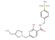 6-{[3-(aminomethyl)-1-pyrrolidinyl]methyl}-N-[4-(aminosulfonyl)benzyl]-2-hydroxynicotinamide