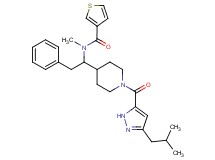 N-(1-{1-[(3-isobutyl-1H-pyrazol-5-yl)carbonyl]-4-piperidinyl}-2-phenylethyl)-N-methyl-3-thiophenecarboxamide