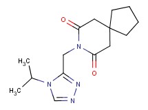8-[(4-isopropyl-4H-1,2,4-triazol-3-yl)methyl]-8-azaspiro[4.5]decane-7,9-dione