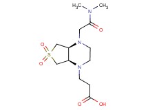 3-[(4aS*,7aR*)-4-[2-(dimethylamino)-2-oxoethyl]-6,6-dioxidohexahydrothieno[3,4-b]pyrazin-1(2H)-yl]propanoic acid