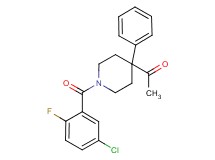 1-[1-(5-chloro-2-fluorobenzoyl)-4-phenyl-4-piperidinyl]ethanone