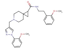N-[2-(2-methoxyphenyl)ethyl]-6-{[1-(2-methoxyphenyl)-1H-pyrazol-4-yl]methyl}-6-azaspiro[2.5]octane-1-carboxamide