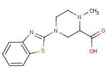 4-(1,3-benzothiazol-2-yl)-1-methylpiperazine-2-carboxylic acid