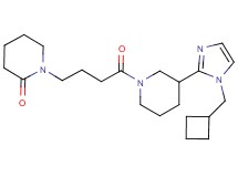 1-(4-{3-[1-(cyclobutylmethyl)-1H-imidazol-2-yl]piperidin-1-yl}-4-oxobutyl)piperidin-2-one
