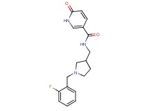 N-{[1-(2-fluorobenzyl)pyrrolidin-3-yl]methyl}-6-oxo-1,6-dihydropyridine-3-carboxamide