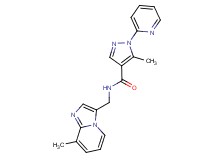 5-methyl-N-[(8-methylimidazo[1,2-a]pyridin-3-yl)methyl]-1-pyridin-2-yl-1H-pyrazole-4-carboxamide
