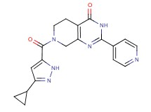 7-[(3-cyclopropyl-1H-pyrazol-5-yl)carbonyl]-2-pyridin-4-yl-5,6,7,8-tetrahydropyrido[3,4-d]pyrimidin-4(3H)-one