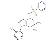 N-[6,6-dimethyl-1-(2-methylphenyl)-4,5,6,7-tetrahydro-1H-indazol-4-yl]pyridine-3-sulfonamide