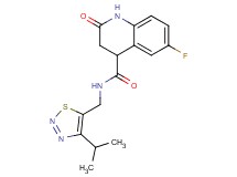 6-fluoro-N-[(4-isopropyl-1,2,3-thiadiazol-5-yl)methyl]-2-oxo-1,2,3,4-tetrahydroquinoline-4-carboxamide
