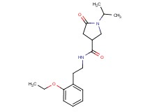 N-[2-(2-ethoxyphenyl)ethyl]-1-isopropyl-5-oxo-3-pyrrolidinecarboxamide